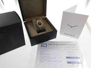 Thumbnail von Cartier Santos Octagon Burgundy Automatik XL 30mm Stahl Gold im Top Zustand langes strammes Band perfektes Burgundy Dial 30 mm