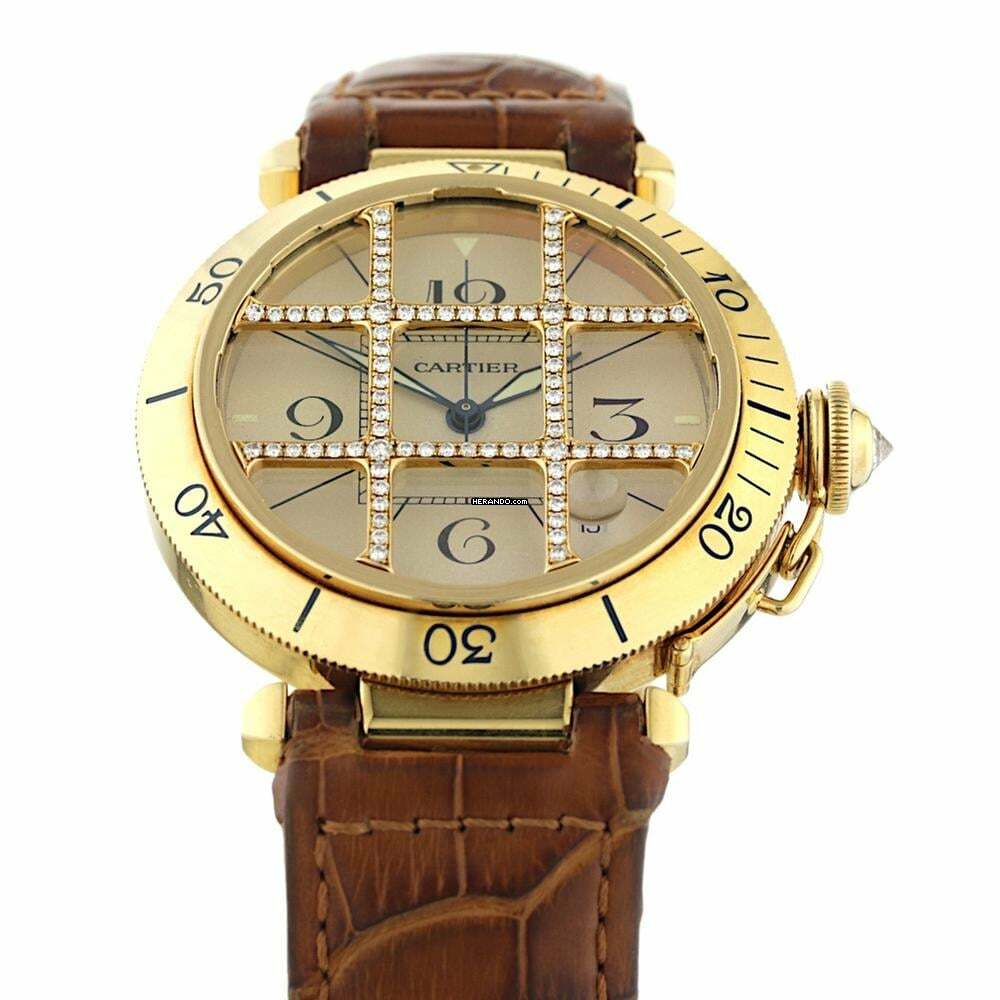 Cartier Pasha Grille Diamonds Ref.1023