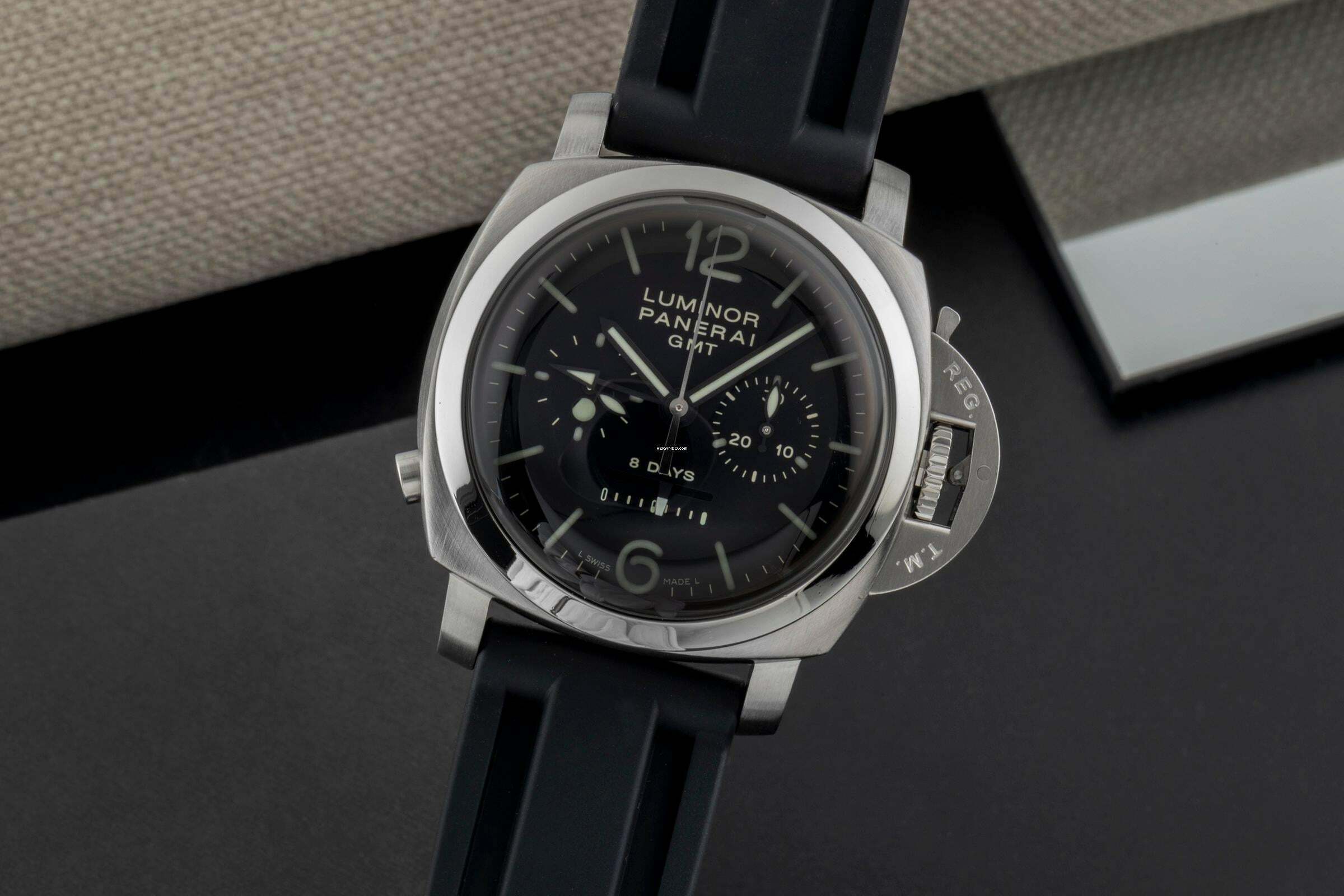  Panerai Luminor 1950 8 Days Chrono Monopulsante GMT Ref. PAM00275 