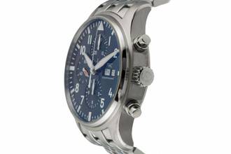 Thumbnail von IWC Fliegeruhr Chronograph Pilot Chronograph Le Petit Prince Automatik Stahl Ref. IW377717 Papiere 2017