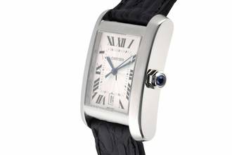 Thumbnail von Cartier Tank Française Edelstahl Automatik Herrenuhr Ref. W5101755 B&P 2003