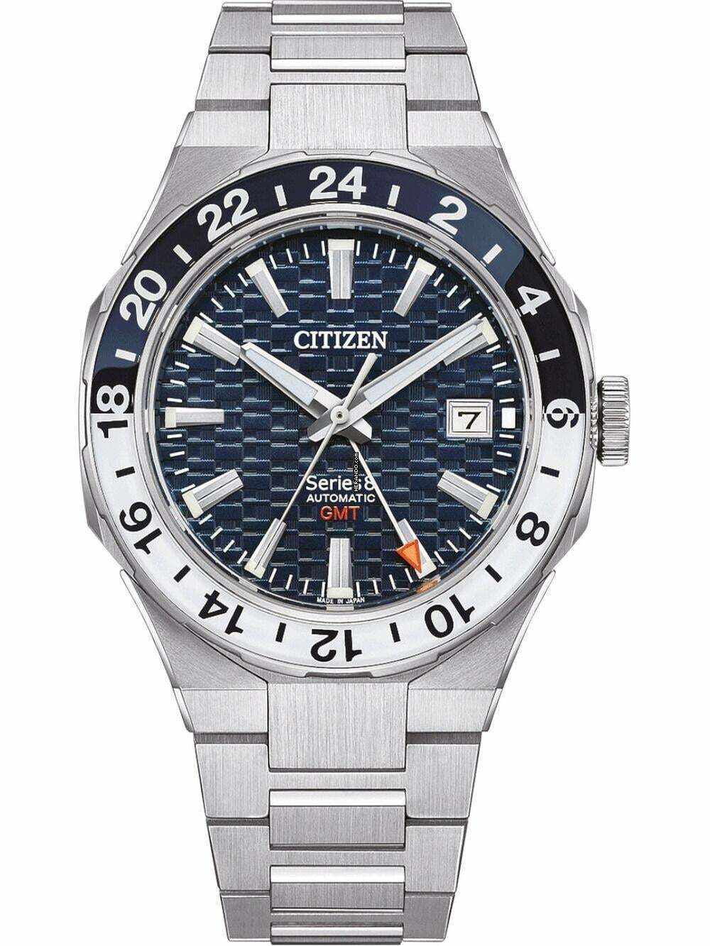  Citizen NB6034-58L Herrenuhr Series 8 GMT Automatik 41mm 10ATM 