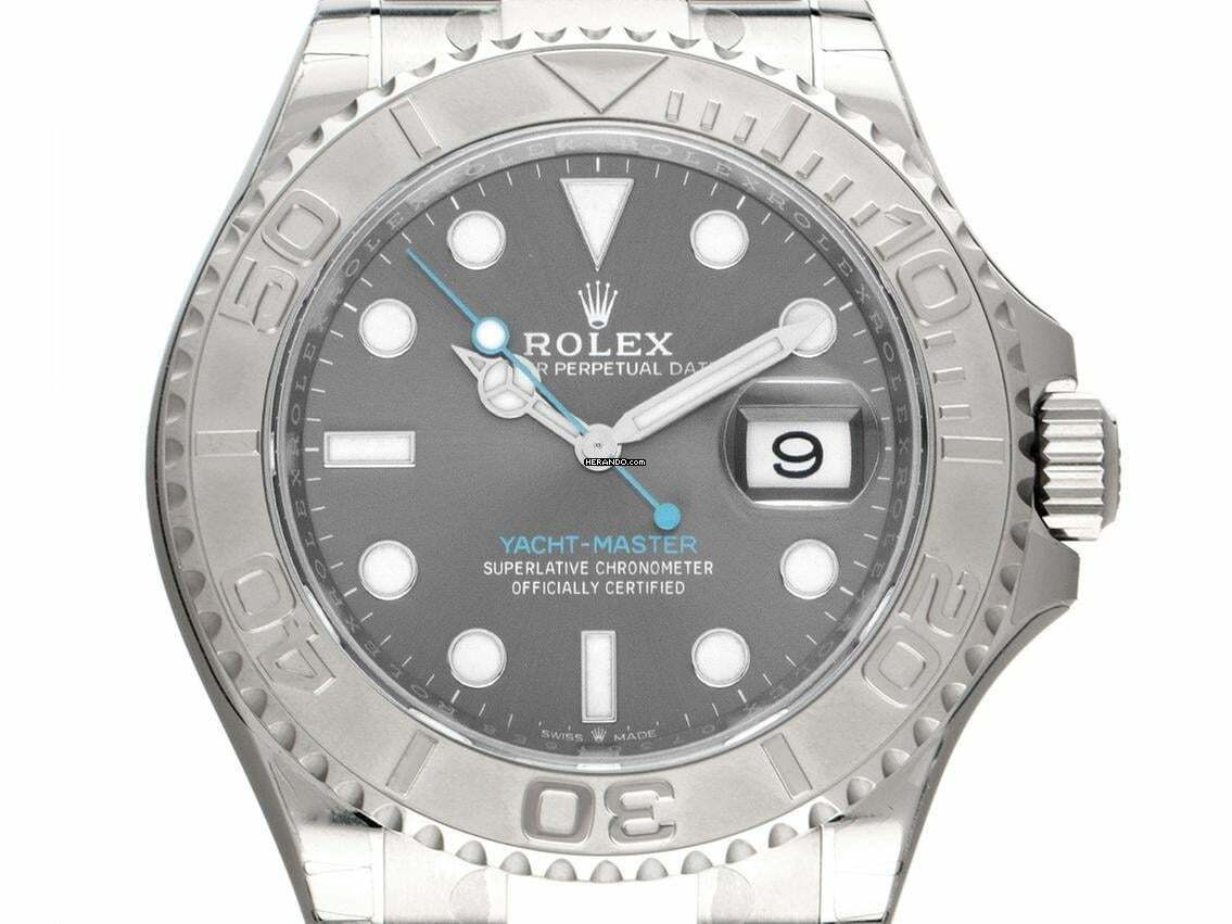Rolex Yacht-Master 40 Ref.126622 2020 Full Set wie Neu Yacht-Master Rhodium Stahl 950 Platin
