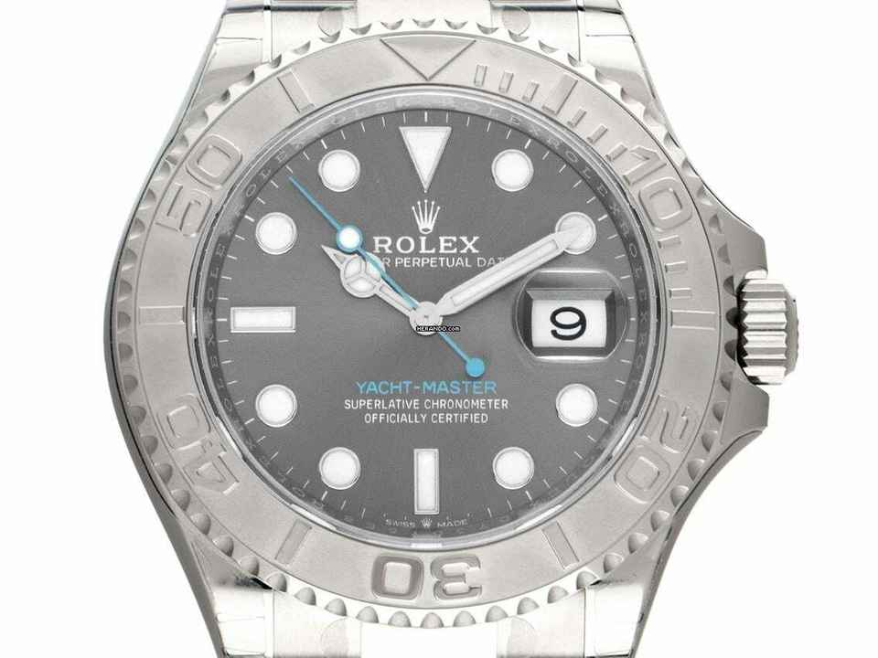  Rolex Yacht-Master 40 Ref.126622 2020 Full Set wie Neu Yacht-Master Rhodium Stahl 950 Platin 