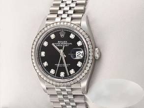 Thumbnail von Rolex Datejust 36 126284 Rbr 2025 Stahl Weissgold 750 Diamanten Stainless Steel 18kt White Gold Black Dial Jubilé-band Chronometer Oyster