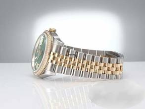 Thumbnail von Rolex Datejust 36 36mm 116243 2016 Lc100 Stahl Gelbgold 750 Grün Wave Diamanten