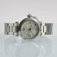 Thumbnail von Cartier Pasha C 2377 GMT Meridian 36MM silver dial Automatic