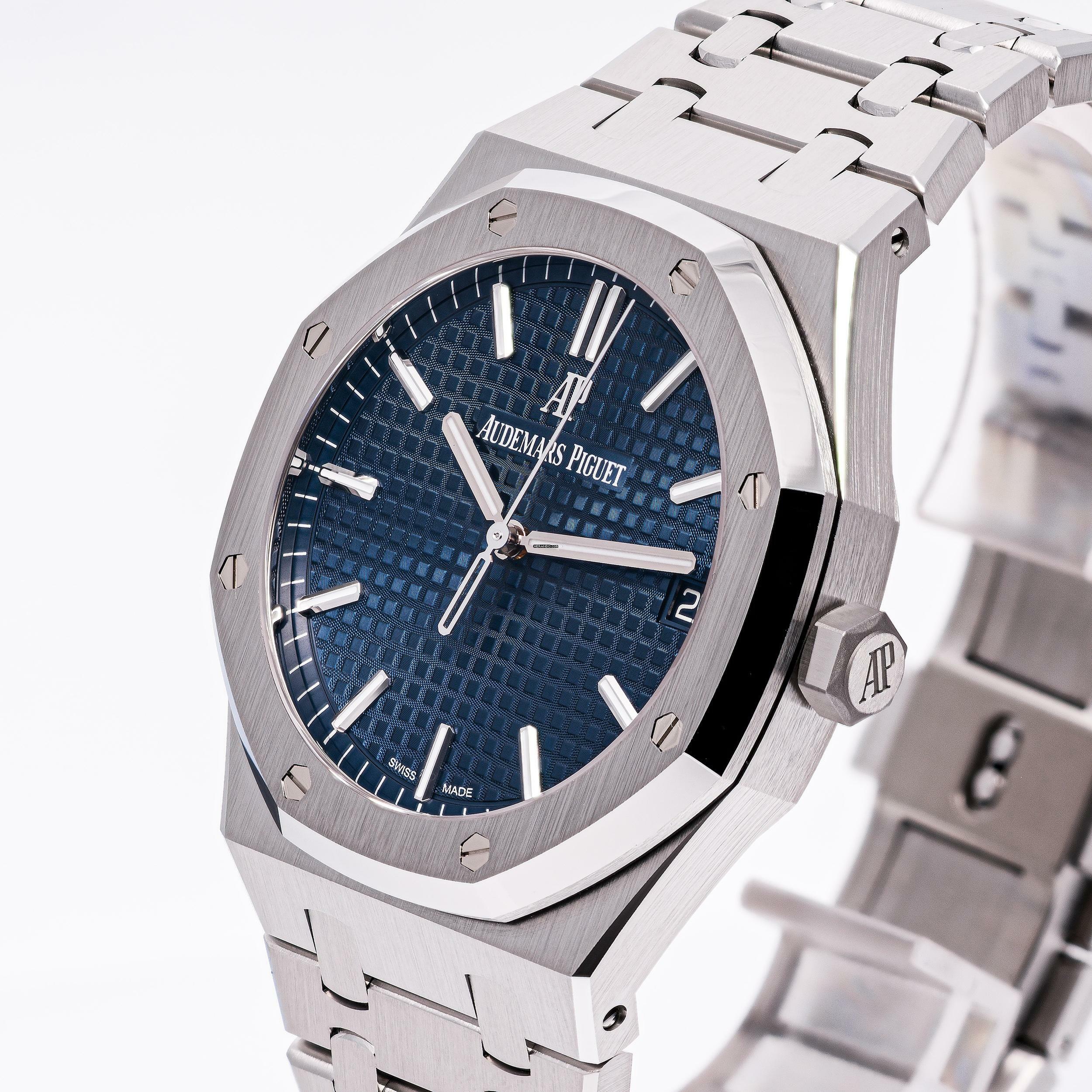 Thumbnail von Audemars Piguet Royal Oak Steel 41 Blue – 15500ST.OO.1220ST.01 – NEW – 09/2022 Full Set