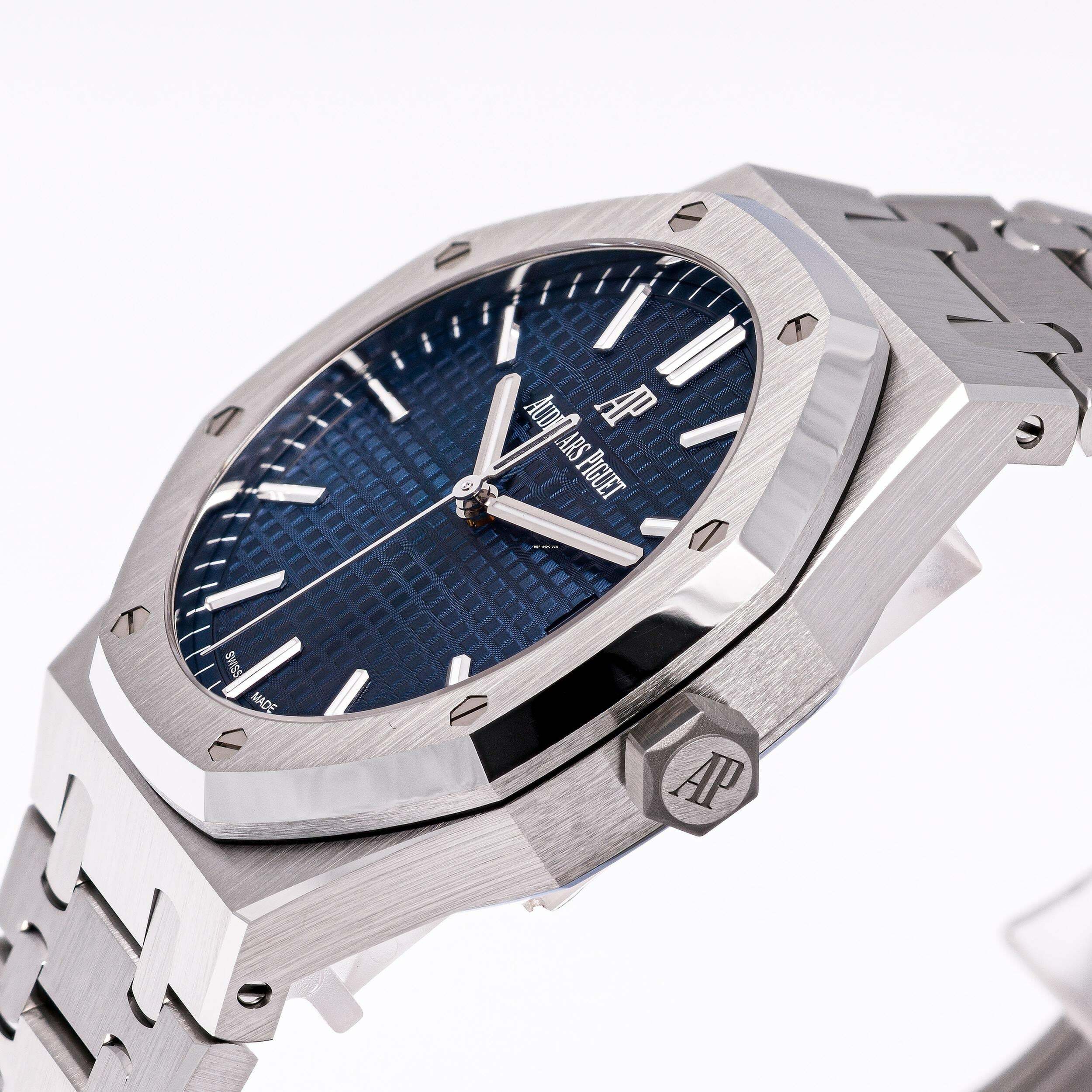Thumbnail von Audemars Piguet Royal Oak Steel 41 Blue – 15500ST.OO.1220ST.01 – NEW – 09/2022 Full Set
