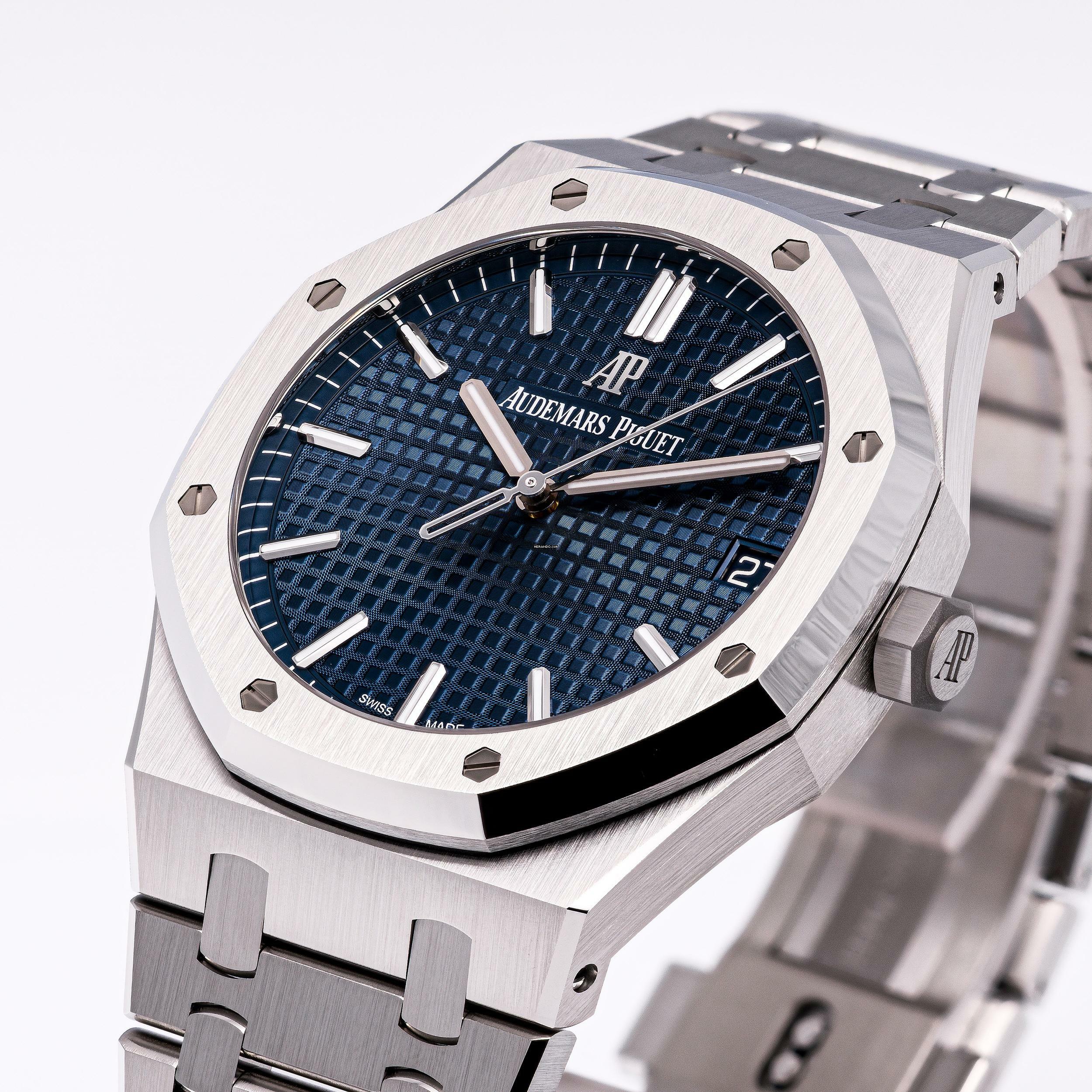Thumbnail von Audemars Piguet Royal Oak Steel 41 Blue – 15500ST.OO.1220ST.01 – NEW – 09/2022 Full Set