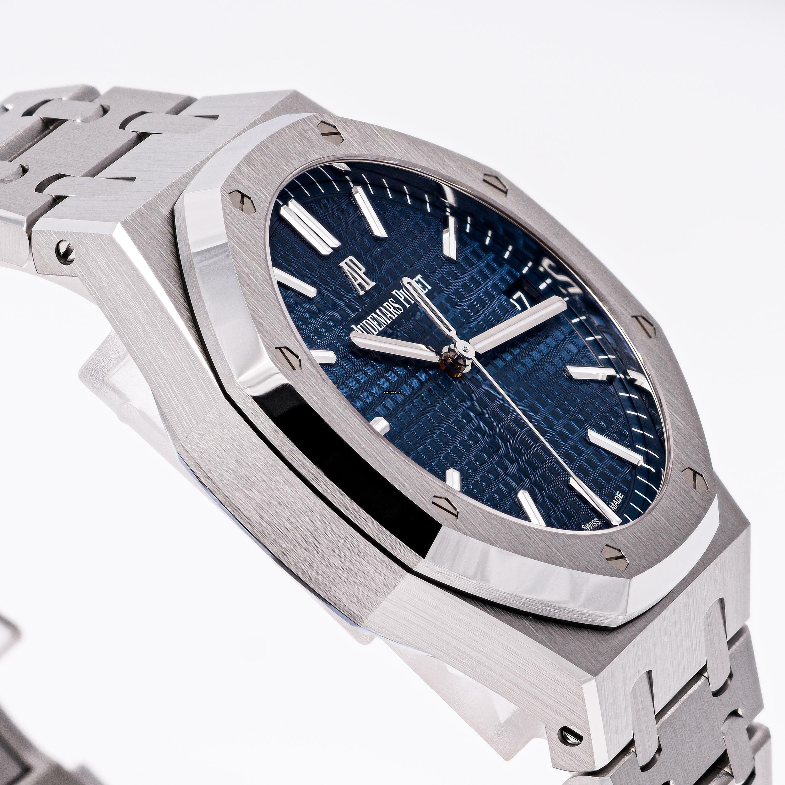 Thumbnail von Audemars Piguet Royal Oak Steel 41 Blue – 15500ST.OO.1220ST.01 – NEW – 09/2022 Full Set