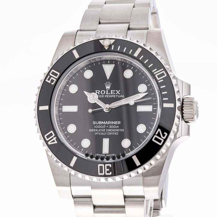  Rolex Submariner (No Date) 40 – 114060 – like NEW – 2015 Full Set Lc100 