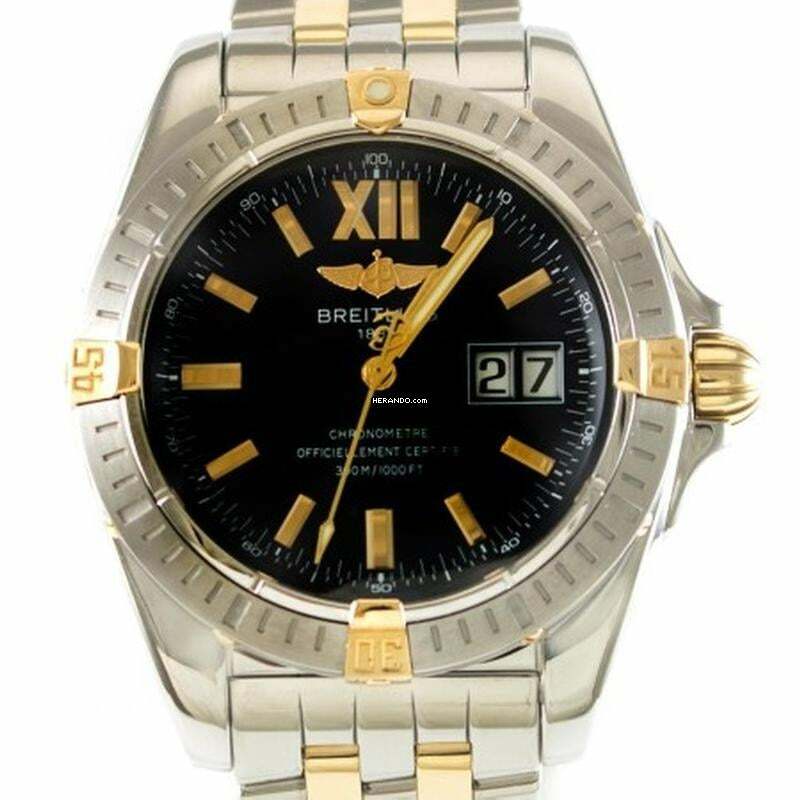  Breitling Galactic Edelstahl/Gold Big Date Automatik Ref. B49350 