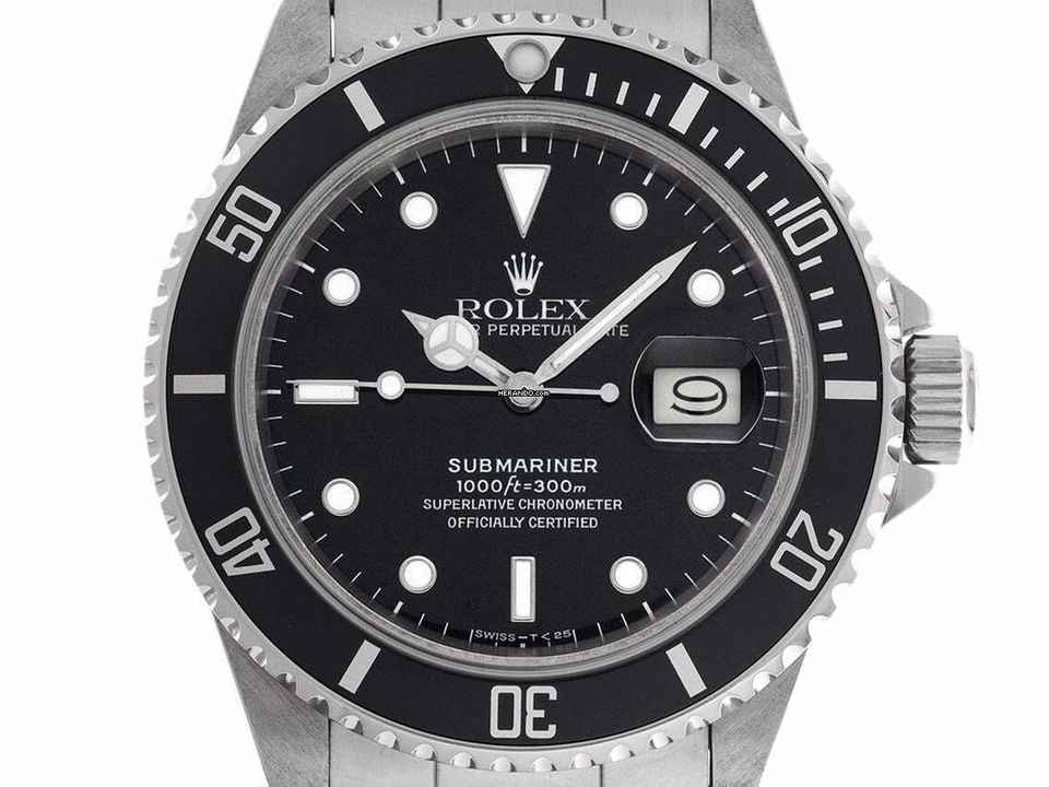  Rolex Submariner Date DateRef.16800 1986 Box&Beschreibung sehr gut Vintage Submariner Date open 6/9 