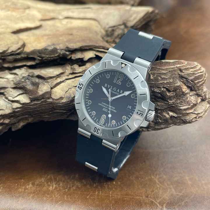  Bulgari Diagono Diagono Scuba - FULLSET 1996 - Ref. SD38S 