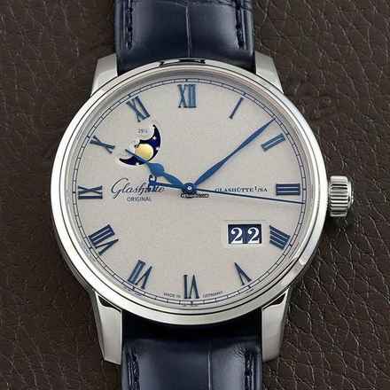  Glashütte Original Senator Excellence Panorama Date Moon Phase Senator NEW FULL SET 
