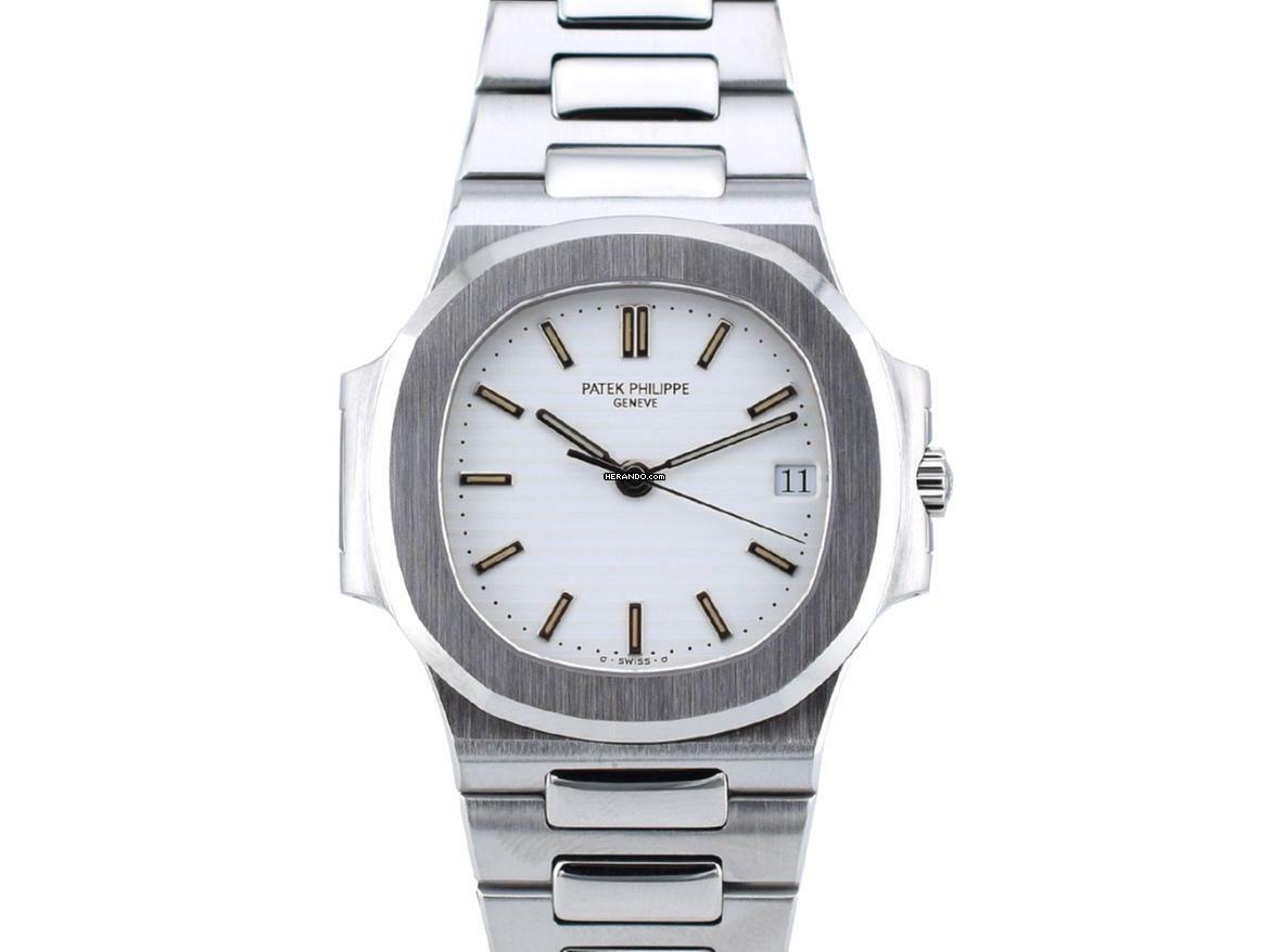 Thumbnail von Patek Philippe Nautilus 3800/1a White Dial - Very Rare - Service Patek