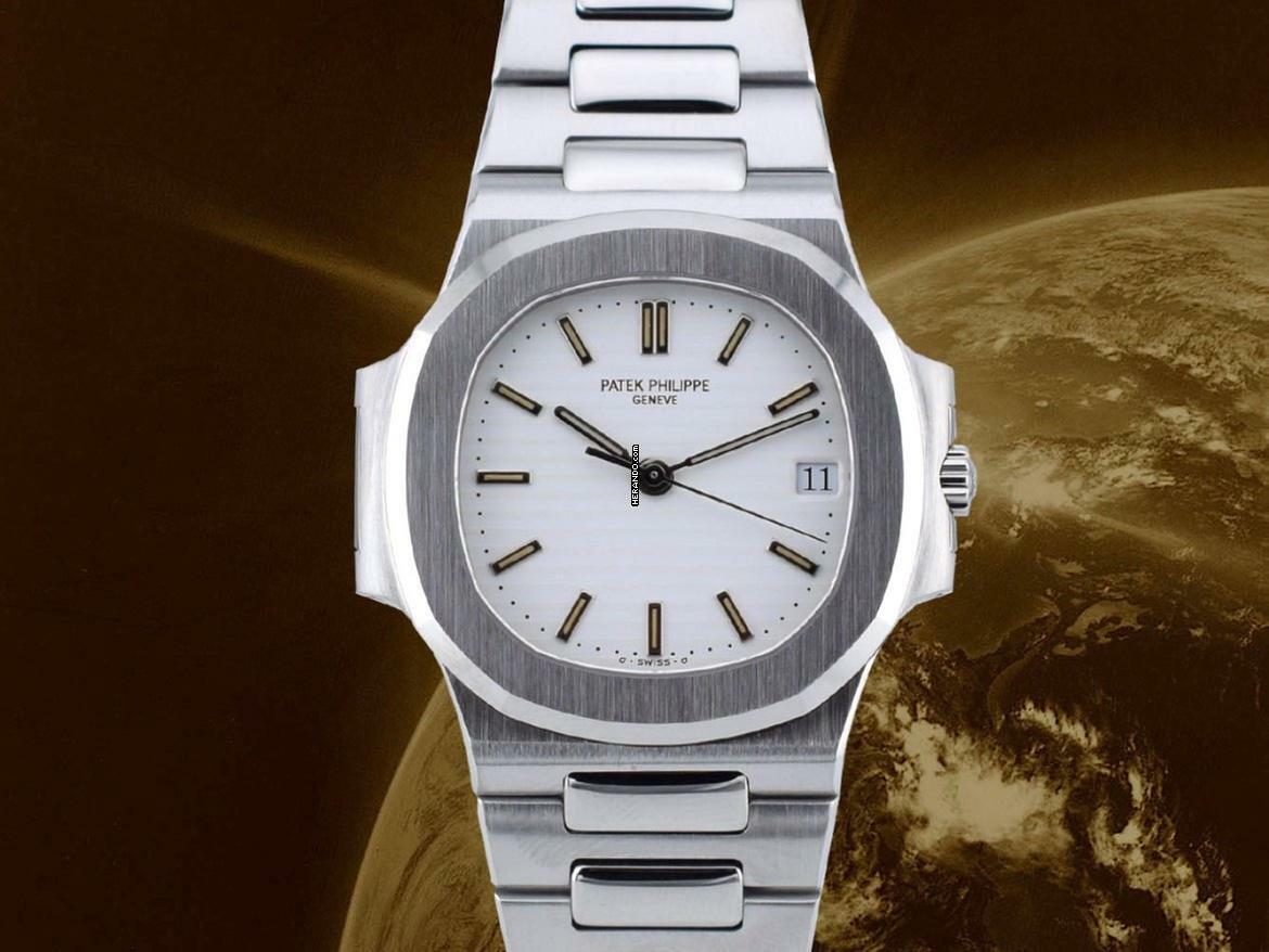  Patek Philippe Nautilus 3800/1a White Dial - Very Rare - Service Patek 