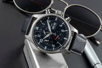 Thumbnail von IWC Fliegeruhr Chronograph Fliegerchronograph Chronograph Stahl Automatik Ref. IW378001 B&P 2023