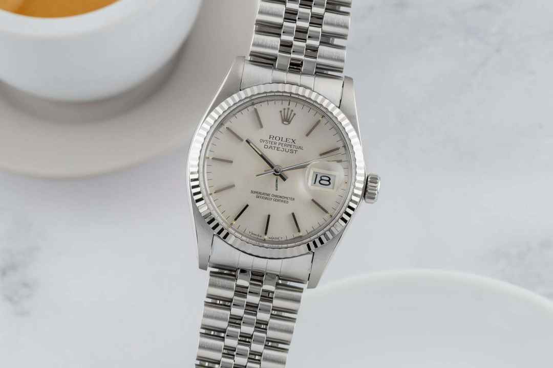  Rolex Datejust 36 Stahl / Weissgold Automatik Herrenuhr Ref. 16014 Klassiker 