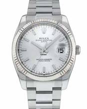 Thumbnail von Rolex Oyster Perpetual Date 34MM - Silver Dial - Fluted Bezel 115234 2006