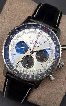  Breitling Navitimer 1 B01 Chronograph 43mm AB0138241G1P1 Leather Bracelet Unworn/New Condition Full Set 2-2026 