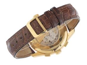 Thumbnail von Girard Perregaux WW.TC World Time Ref.49800-51-151-BACD 2009 Full Set sehr gut Vintage WW.TC World Time Chronograph 18kt Gelbgold 173g Leder Faltschließe