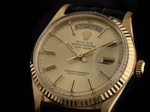 Thumbnail von Rolex Day-Date 36 18kt Gelbgold Ref.1803 1976 Box&Beschreibung sehr gut Vintage Day-Date 18kt Gelbgold open 6/9