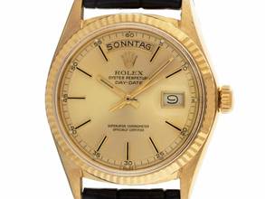 Thumbnail von Rolex Day-Date 36 18kt Gelbgold Ref.1803 1976 Box&Beschreibung sehr gut Vintage Day-Date 18kt Gelbgold open 6/9