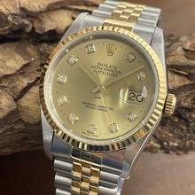 Thumbnail von Rolex Datejust 36 Datejust 36 - Diamant Blatt - FULLSET 1999 - Ref. 16233 Factory Dia Dial