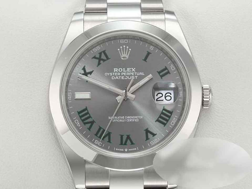  Rolex Datejust 41 41mm 126300 2025 Wimbledon Edelstahl Automatik Stahl Stainless Steel Oyster-band Chronometer 
