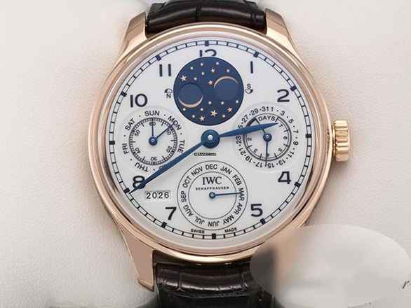  IWC Portugieser Ewiger Kalender 150th Iw503405 2019 Rosegold Perpetual Calendar White Dial 