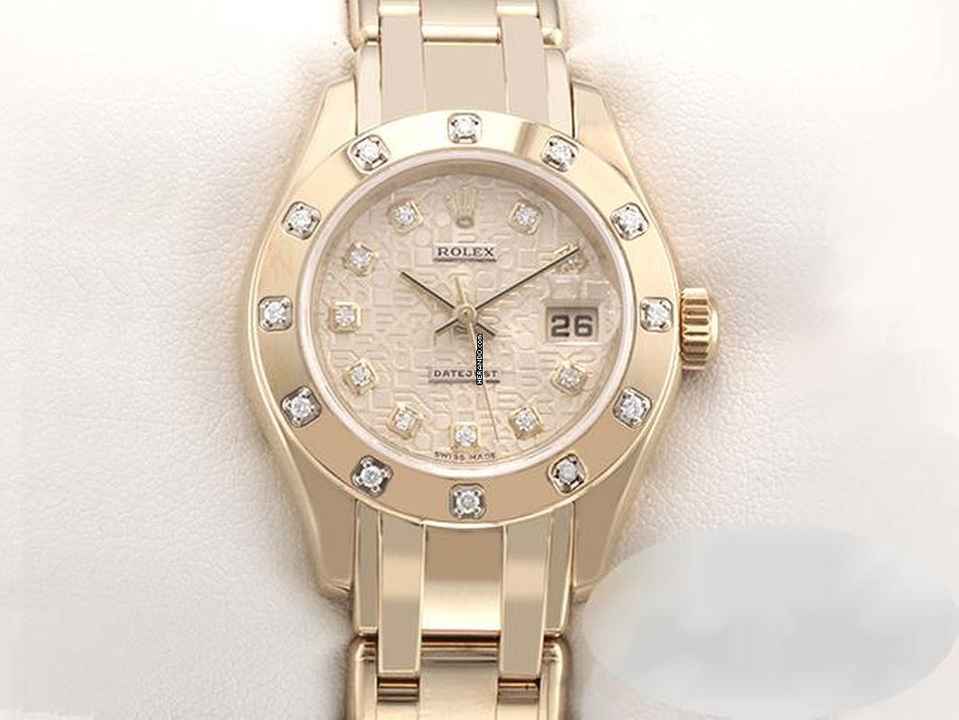  Rolex Pearlmaster 29mm 80318 2001 Gelbgold 750 Diamanten Automatik 18kt Yellow Gold Chronometer Oyster 