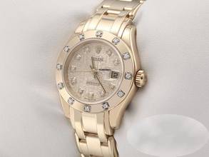 Thumbnail von Rolex Pearlmaster 29mm 80318 2001 Gelbgold 750 Diamanten Automatik 18kt Yellow Gold Chronometer Oyster