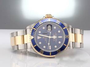 Thumbnail von Rolex Submariner Date 16613 2000 Stahl Gelbgold 750 Automatik Taucheruhr Stainless Steel 18kt Yellow Gold Oyster-band Chronometer Blue Dial