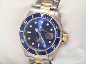 Thumbnail von Rolex Submariner Date 16613 2000 Stahl Gelbgold 750 Automatik Taucheruhr Stainless Steel 18kt Yellow Gold Oyster-band Chronometer Blue Dial