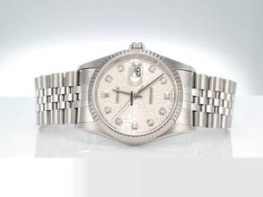 Thumbnail von Rolex Datejust 36 36mm 16234 2003 Stahl Weissgold 750 Diamanten Automatik Stainless Steel 18kt White Gold Jubilé-band Chronometer Oyster