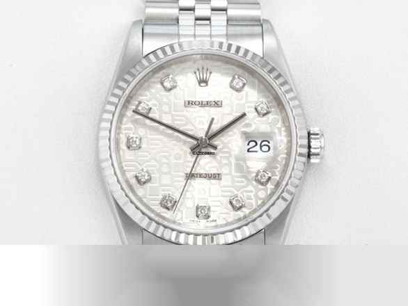  Rolex Datejust 36 36mm 16234 2003 Stahl Weissgold 750 Diamanten Automatik Stainless Steel 18kt White Gold Jubilé-band Chronometer Oyster 