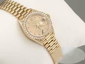 Thumbnail von Rolex Lady-Datejust Gelbgold 750 Diamanten Brillanten Automatik Gold Damen
