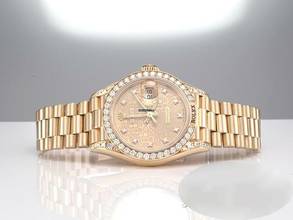 Thumbnail von Rolex Lady-Datejust Gelbgold 750 Diamanten Brillanten Automatik Gold Damen