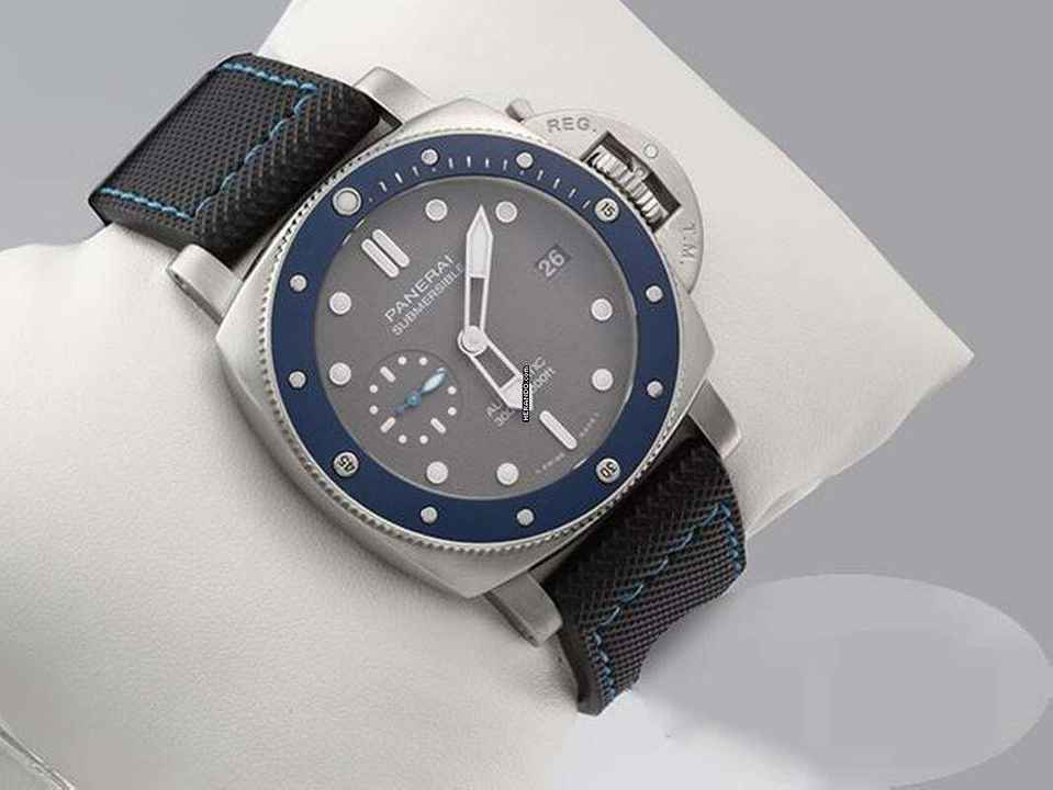  Panerai Submersible 42mm Pam00959 2020 Edelstahl Automatik Wempe-service: 2025 
