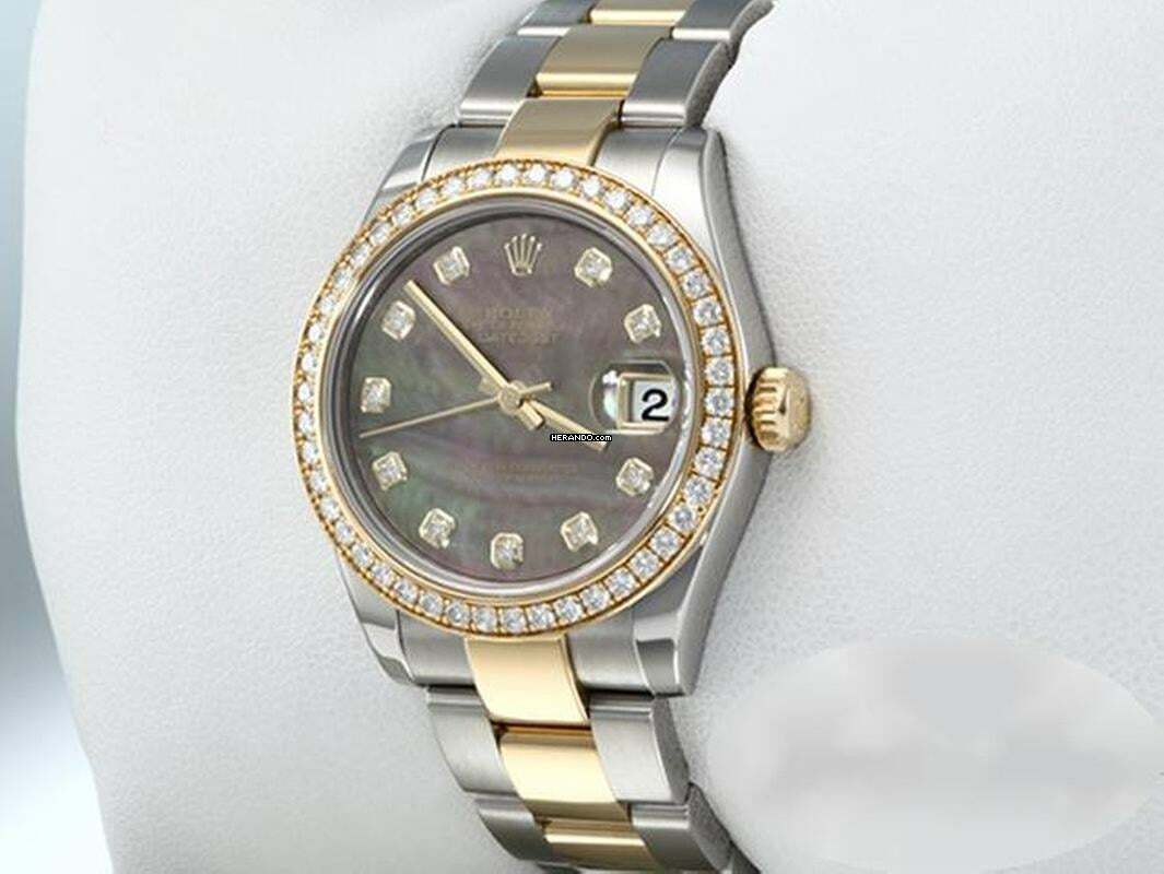  Rolex Datejust 31 31mm Medium 178383 Stahl Gelbgold 750 Perlmutt Diamanten Stainless Steel 18kt Yellow Gold Oyster-band Chronometer 