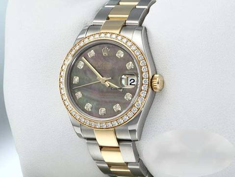  Rolex Datejust 31 31mm Medium 178383 Stahl Gelbgold 750 Perlmutt Diamanten Stainless Steel 18kt Yellow Gold Oyster-band Chronometer 