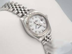 Thumbnail von Rolex Lady-Datejust Stahl Weissgold 750 179174 2015 Diamanten Automatik Stainless Steel 18kt White Gold Jubilé-band Chronometer Oyster