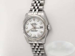 Thumbnail von Rolex Lady-Datejust Stahl Weissgold 750 179174 2015 Diamanten Automatik Stainless Steel 18kt White Gold Jubilé-band Chronometer Oyster