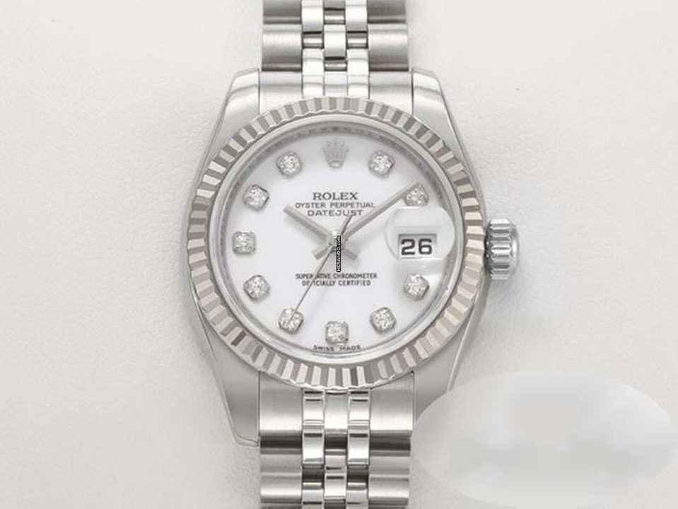 Rolex Lady-Datejust Stahl Weissgold 750 179174 2015 Diamanten Automatik Stainless Steel 18kt White Gold Jubilé-band Chronometer Oyster 