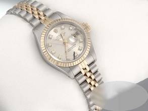 Thumbnail von Rolex Lady-Datejust Edelstahl Gelbgold 750 Diamanten Automatik Gold Stahl Stainless Steel 18kt Yellow Gold Jubilé-band Chronometer Oyster