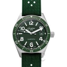 Thumbnail von Glashütte Original Green Rubber Strap Watch 39.5mm Dial Glashütte NEW FULL SET
