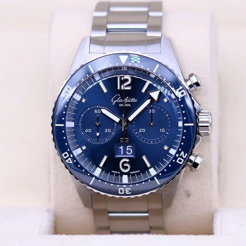  Glashütte Original SeaQ Chronograph NEW FULL SET 