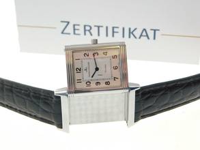 Thumbnail von Jaeger-LeCoultre Reverso Classique Classic im sehr guten Zustand mit neuem schwarzem Krokoband Classic Modell 23 x 38 mm
